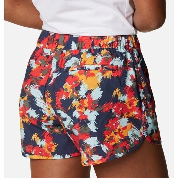 Columbia Womens Pleasant Creek Board Shorts Multicolor Floral Size Small - Picture 8 of 9